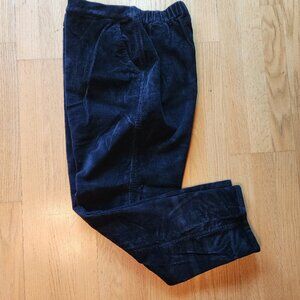 Denim & Co Wide Wale Corduroy Pants XLarge Elastic Waist Pull On Comfort Black